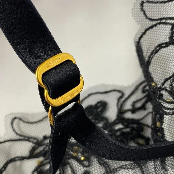 Agent Provocateur Lindie Black Bra 36DD NWT $250